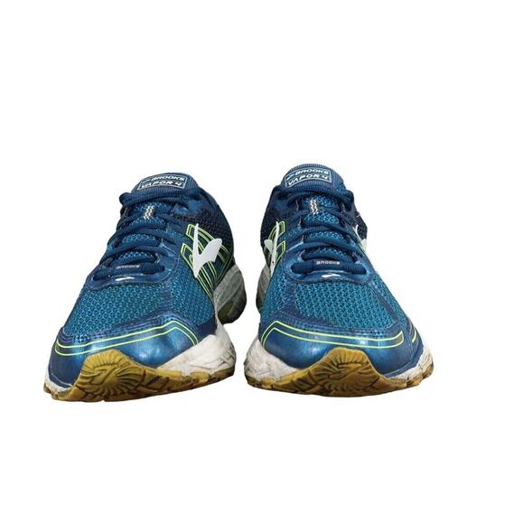 Brooks Shoes Mens 9 Athletic Trainers Vapor 4 Running Sport Active Walking Blue - Picture 4 of 14